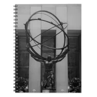 NYC Atlas in Rockefeller Center Statue Notebook