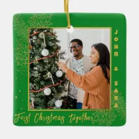 First Christmas Together Photo Ornament