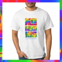 He Him His Pronouns Rainbow Tie Dye  T-Shirt