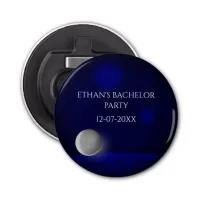 Navy blue golf ball golfing bachelor party  bottle opener