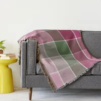 Trendy Modern Fall Color Block Throw Blanket