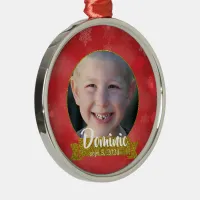 Christmas Kid's Lost First Tooth Keepsake Metal Ornament