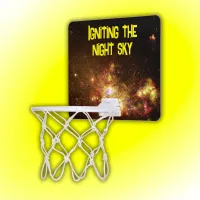 Fireworks of Star Formation Yellow | Mini Basketball Hoop