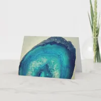 Pretty Blue Agate Geode, Mother's Day Card