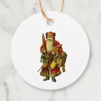 Vintage Santa To From Gift Christmas Favor Tags