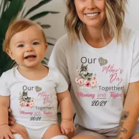 Mom Matching Wolf Our First Mother's Day Together T-Shirt