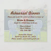 Meadow of Love Wedding Rehearsal Dinner Postcard