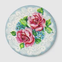 Pretty Vintage Flowers Magnet