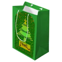 Celtic Christmas Tree Medium Gift Bag