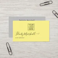 Illuminating Yellow and Ultimate Grey Business Card