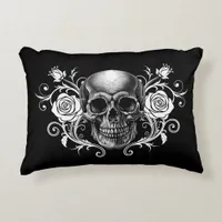 Elegant, Romantic Goth Accent Pillow