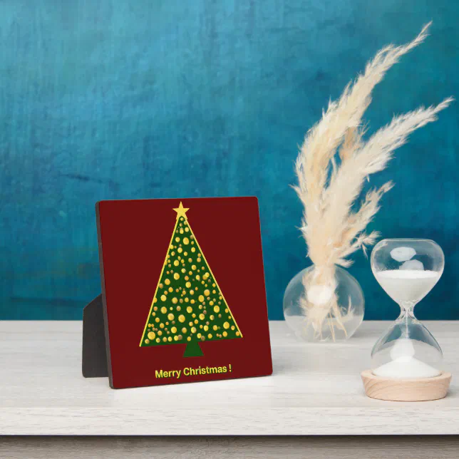 Modern Christmas tree Plaque