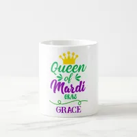 Queen Of Mardi Gras Personalized Coffee Mug 