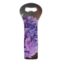 Pretty Purple Hydrangea Macro Photography Wine Bag