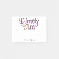 *~* Manifest AP85 Floral Gratitude ALREADY AM 9 Post-it Notes