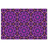 Elegant Stylish Purple Mosaic Geometric Pattern Tissue Paper