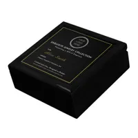 Black Personalized Logo Branded Accessory Jewelry Gift Box