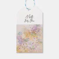 Trendy Modern Floral botanical Gift Tags