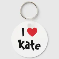 I Love Kate Keychain