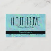 Blue Beauty Salon Business Card