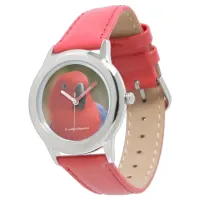 Beautiful "Lady in Red" Eclectus Parrot Watch
