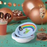 Rainbow Gnome Pot of Gold St Patricks Day Paper Bowls