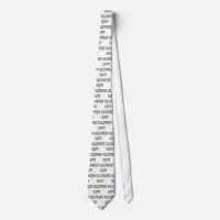 Happy Halloween Deadworld Text Neck Tie