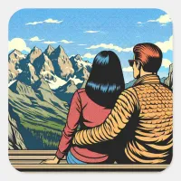 Couple overlooking a Scenic View