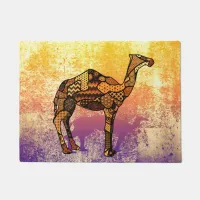 Abstract Collage Ozzy the Camel ID102 Doormat