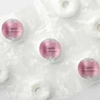 Silver Glitter Light Pink Foil 30th Birthday Life Saver® Mints