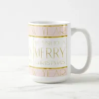 Pink Gold Christmas Pattern#35 ID1009 Coffee Mug
