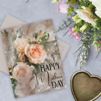 Bouquet Of Blush Pink Roses Happy Mother's Day Postcard