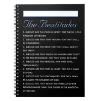 Gospel of Matthew Beatitudes Holy Scripture Notebook