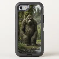 Huge Bigfoot sitting in the Woods OtterBox Defender iPhone SE/8/7 Case