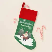 Charming Christmas Stocking Santa Gnome 