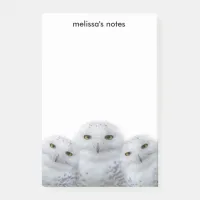 Dreamy Wisdom of Snowy Owls Family Post-it Notes