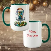 Disc Golf Themed Christmas Mug