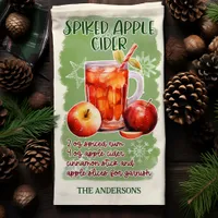 Spiked Apple Cider Christmas Cocktail Recipe Kitchen Towel