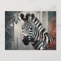 Zebra Postcard