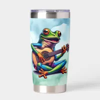 Toad and Guitar | Don't Worry, Be Hoppy Pun Insulated Tumbler