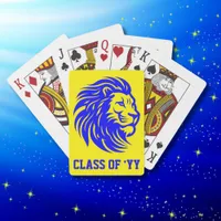 Gahanna Lincoln Lions Yellow and Blue Grad Party Poker Cards