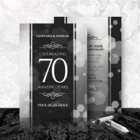 Elegant 70th Platinum Wedding Anniversary Invitation
