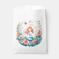 It's a Girl Mermaid Themed Baby Shower  Favor Bag