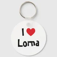 I Love Lorna Keychain