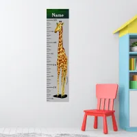 Long Neck Giraffe Growth Chart Add Child's Name