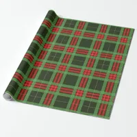 Christmas Red and Green Plaid Wrapping Paper