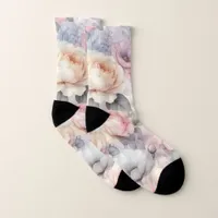 Elegant Rose Blossoms Socks