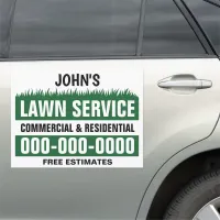 18" X 24" Professional Lawn Service Car Magnet