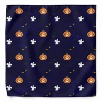 Halloween pattern dog  bandana