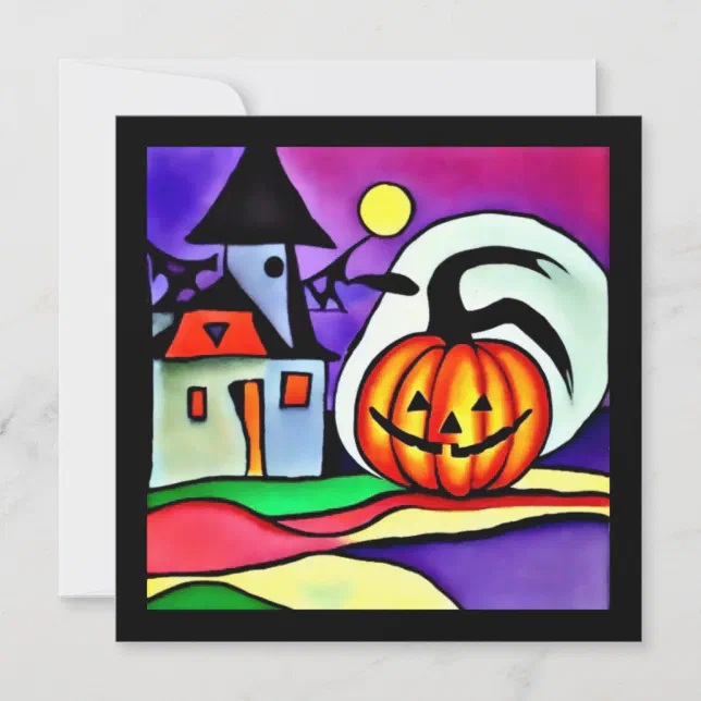Halloween pumpkin 2 card